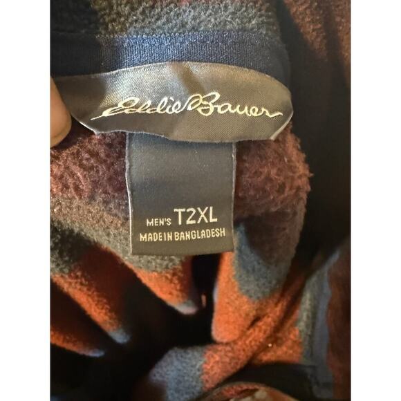 Eddie Bauer Men's Quest Fleece 1/4 Zip Pullover Southwest Ultra Soft TXL - Picture 2 of 8